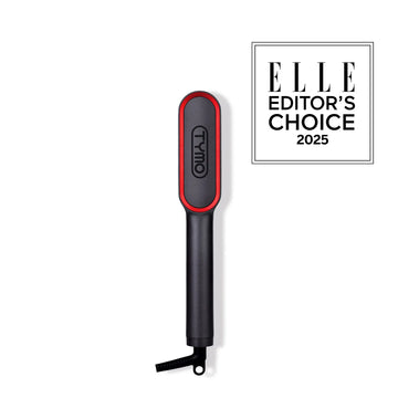 TYMO RING PLUS straightener heat brush for sleek, frizz-free, shiny results on all hair types.